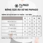 Áo sơ mi nam trung niên PAPAGO cao cấp tay ngắn lai bầu vải lụa in caro - P23SNCR006 - Ảnh 8
