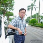Áo sơ mi nam PAPAGO tay ngắn vải Lụa bóng in caro