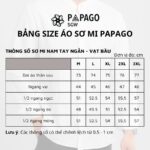 Áo sơ mi nam Trung niên PAPAGO tay ngắn vải Lụa in