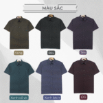 Áo sơ mi nam Trung niên tay ngắn PAPAGO vải Cotton 100% không pha - P23SNKN001 - Ảnh 5