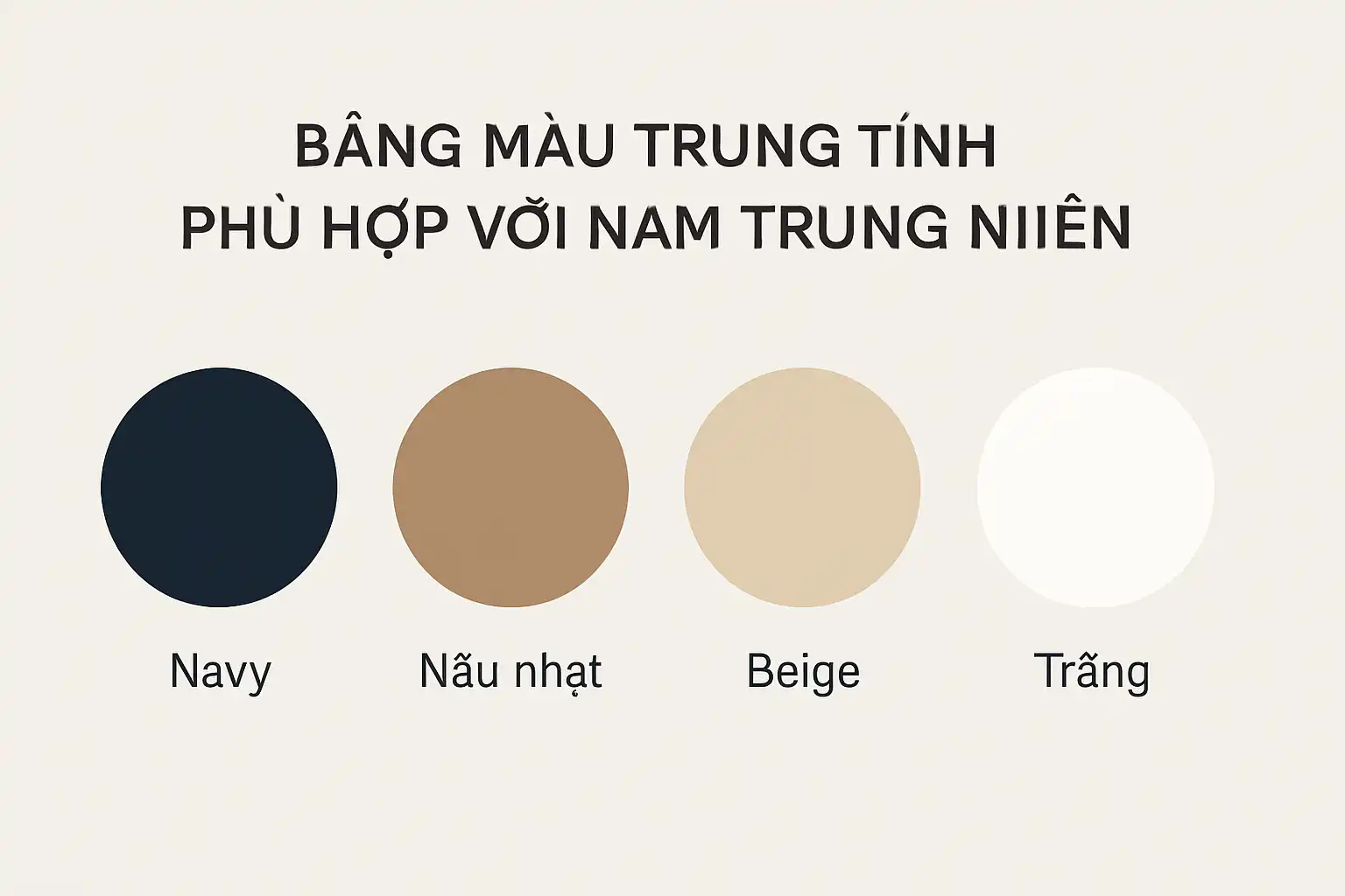 Thời trang nam trung niên Minimalist