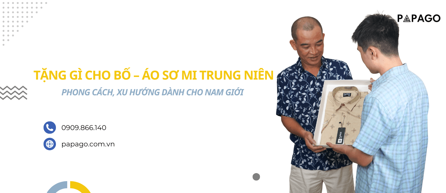 Tặng Gì Cho Bố – Áo Sơ Mi Trung Niên Món Quà Thiết Thực Mà 99% Nam Giới Trung Niên Đều Yêu Thích