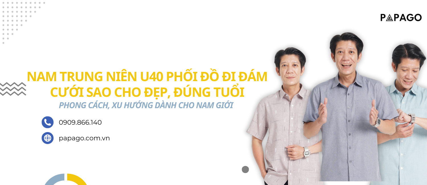 Nam Trung Niên U40 Phối Đồ Đi Đám Cưới Sao Cho Đẹp