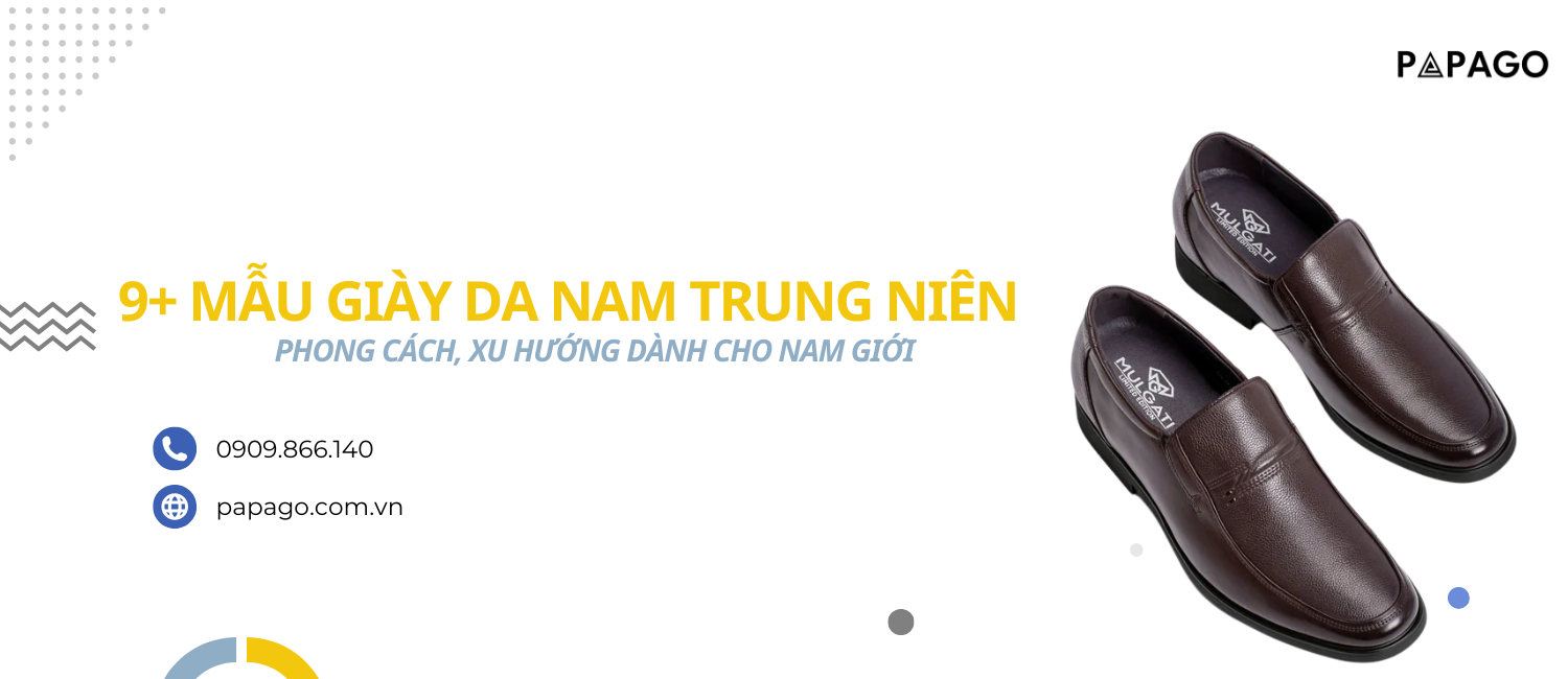 9+ mẫu giày da nam trung niên