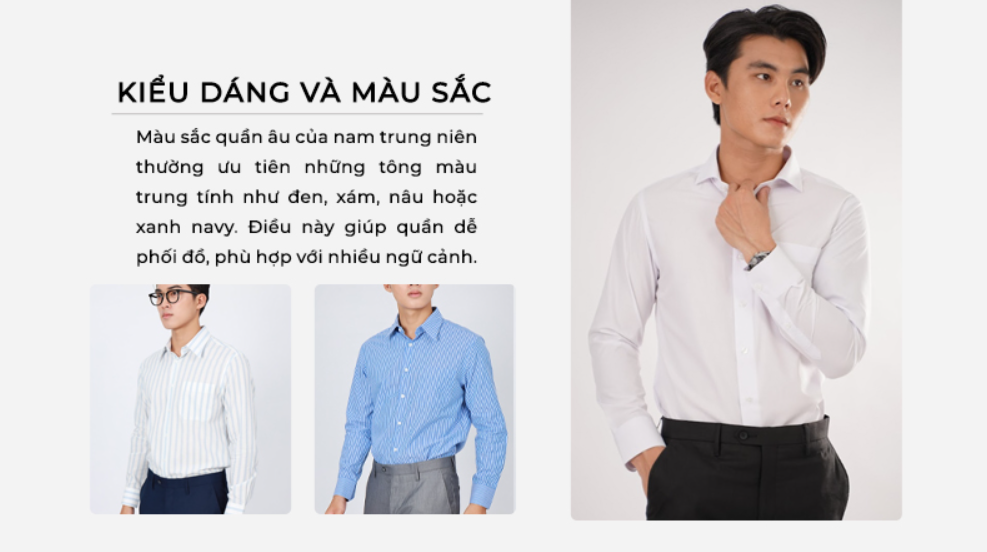 5 Màu Sắc Quần Tây Nam Trung Niên Được Ưa Chuộng Nhất Hiện Nay