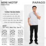 Áo sơ mi nam trung niên PAPAGO tay ngắn lai ngang in họa tiết - P23SNHT004 - Ảnh 15