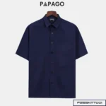 Áo sơ mi nam Trung niên PAPAGO vải samrai tay ngắn lai ngang - P25SNTT001 - Ảnh 11