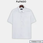 Áo sơ mi nam Trung niên PAPAGO vải samrai tay ngắn lai ngang - P25SNTT001 - Ảnh 14