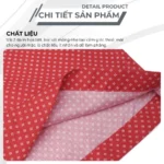 Áo sơ mi nam trung niên PAPAGO tay ngắn màu đỏ in họa tiết nhí -  P23SNHT007 - Ảnh 3