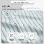 Áo sơ mi Nam Trung niên tay ngắn lai bầu kẻ sọc vải linen không nhăn P24SNKD004 - Ảnh 5