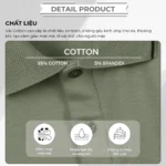 Áo polo PAPAGO cao cấp nam Trung niên vải cotton kim cương form rộng - P25PLCT002 - Ảnh 10