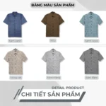 Áo sơ mi nam Trung niên tay ngắn PAPAGO vải Cotton 100% không pha - P23SNKN001 - Ảnh 3