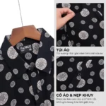 Áo sơ mi nam trung niên PAPAGO tay ngắn lai ngang xẻ tà - P23SNHT005 - Ảnh 4