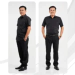 Áo sơ mi nam Trung niên PAPAGO tay ngắn lai bầu họa tiết sọc nhí -  P23SNKD002 - Ảnh 6