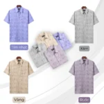 Áo sơ mi nam Trung niên lai ngang in họa tiết sang trọng - P25SNHT013 - Ảnh 6