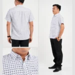 Áo sơ mi nam trung niên PAPAGO tay ngắn lai ngang in họa tiết - P23SNHT004 - Ảnh 12