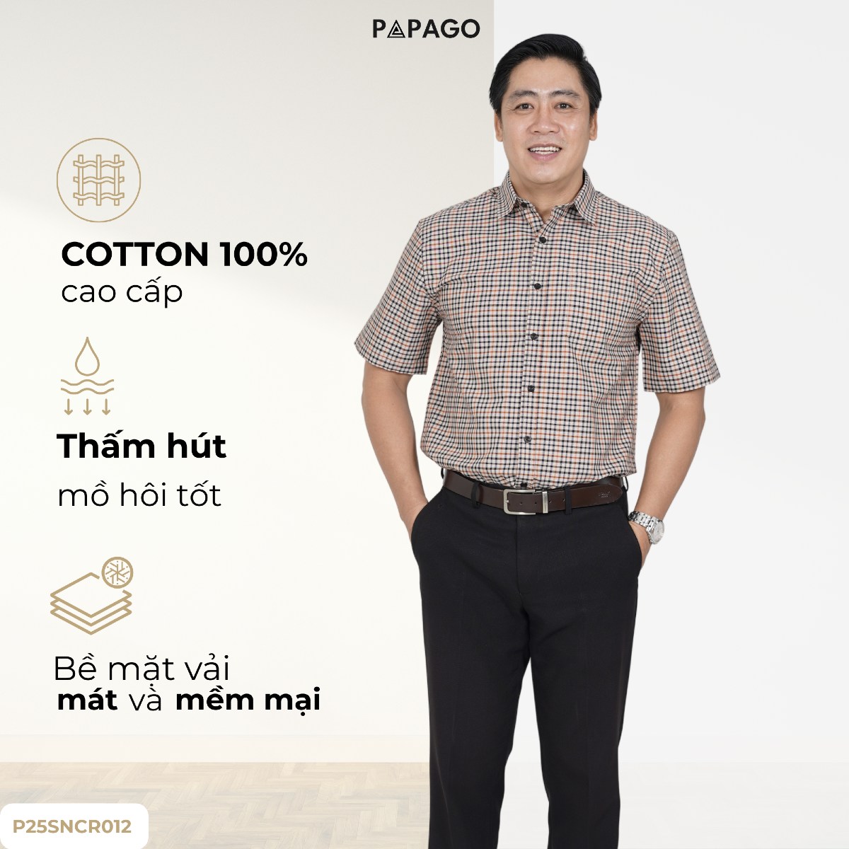 quần tây nam trung niên gầy
