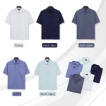 Áo sơ mi nam Trung niên PAPAGO vải samrai tay ngắn lai ngang - P25SNTT001 - Ảnh 6