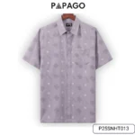 Áo sơ mi nam Trung niên lai ngang in họa tiết sang trọng - P25SNHT013 - Ảnh 9