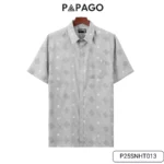 Áo sơ mi nam Trung niên lai ngang in họa tiết sang trọng - P25SNHT013 - Ảnh 10