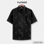 Áo sơ mi nam Trung niên tay ngắn lai ngang PAPAGO vải Xô ép - P23SNHT006 - Ảnh 11