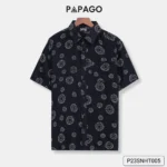 Áo sơ mi nam trung niên PAPAGO tay ngắn lai ngang xẻ tà - P23SNHT005 - Ảnh 10