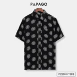 Áo sơ mi nam trung niên PAPAGO tay ngắn lai ngang xẻ tà - P23SNHT005 - Ảnh 11