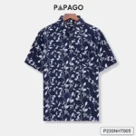 Áo sơ mi nam trung niên PAPAGO tay ngắn lai ngang xẻ tà - P23SNHT005 - Ảnh 12