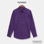 Áo sơ mi nam trung niên PAPAGO tay dài vải kate màu trơn - P23SDKT001 - Ảnh 12