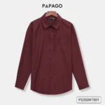 Áo sơ mi nam trung niên PAPAGO tay dài vải kate màu trơn - P23SDKT001 - Ảnh 13