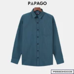 Áo sơ mi nam Trung niên tay dài chất liệu Oxford sọc cao cấp - P25SDKD003 - Ảnh 4