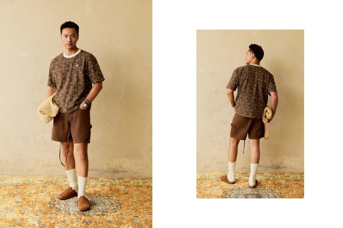 áo phông họa tiết mix quần short