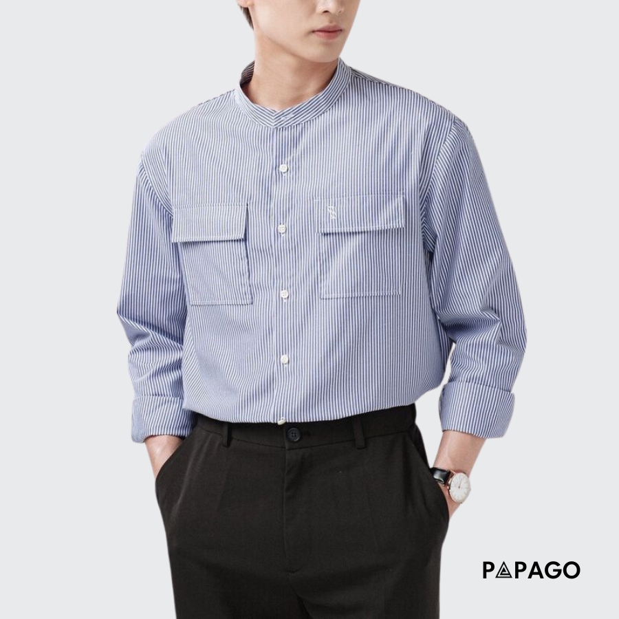 áo sơ mi cổ tàu