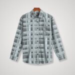 Áo sơ mi nam trung niên tay dài, chất liệu lụa Viscose mềm mại, thoáng mát, mẫu P23SDCR001 của thương hiệu PAPAGO
