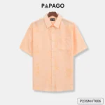 Áo sơ mi nam Trung niên tay ngắn lai ngang PAPAGO vải Xô ép - P23SNHT006 - Ảnh 8