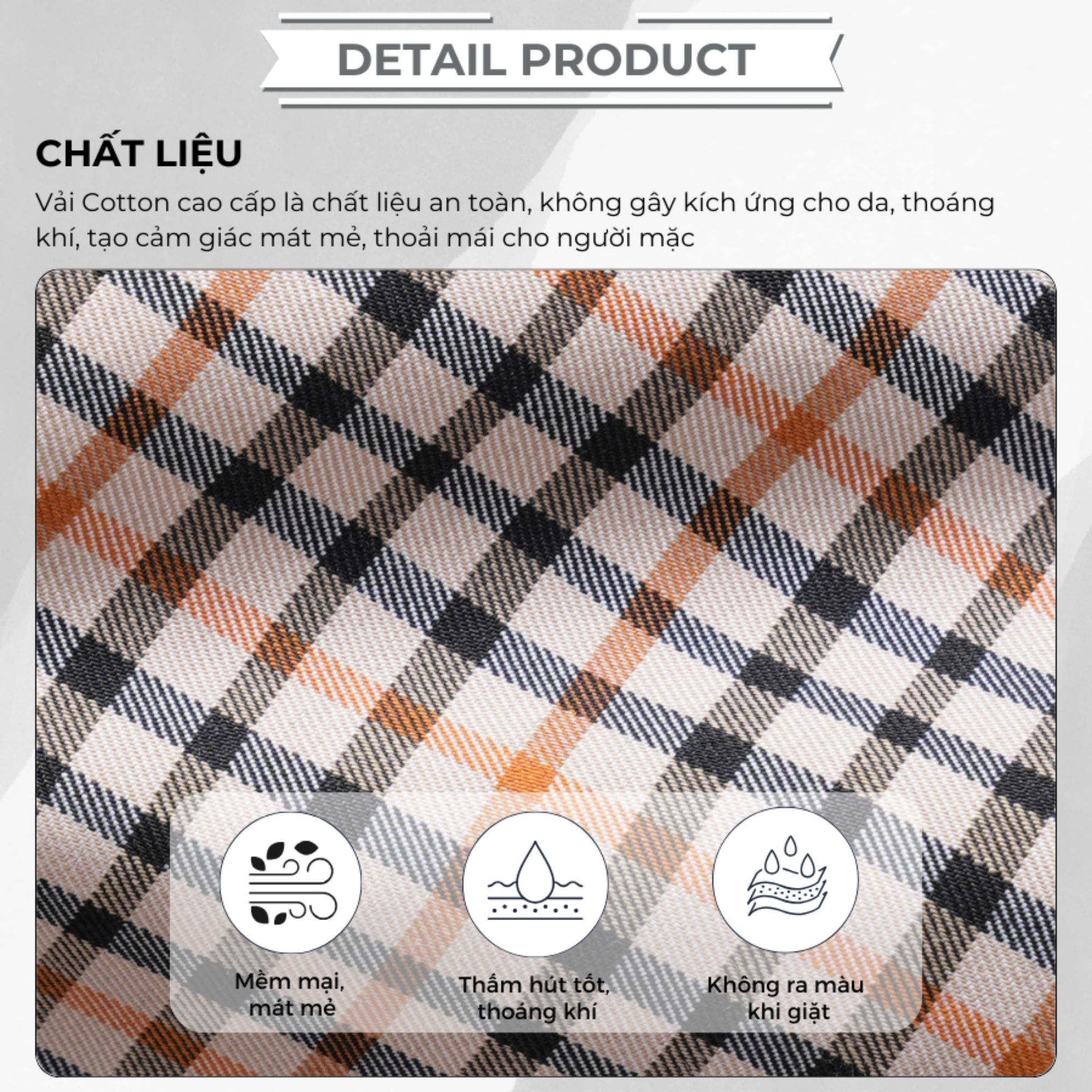 chất liệu quần áo nam papago
