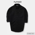 Áo sơ mi nam trung niên vải Oxford trơn cao cấp tay dài PAPAGO túi thêu logo - P23SDCT001 - Ảnh 15