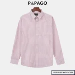 Áo sơ mi nam Trung niên tay dài chất liệu Oxford sọc cao cấp - P25SDKD003 - Ảnh 2