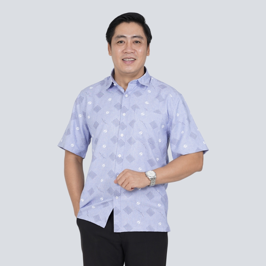 áo sơ mi nam đi biển trung niên