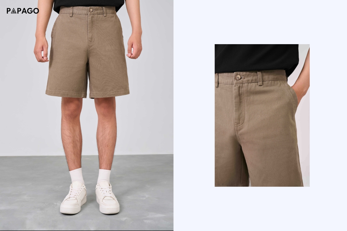 quần short kaki nam papago
