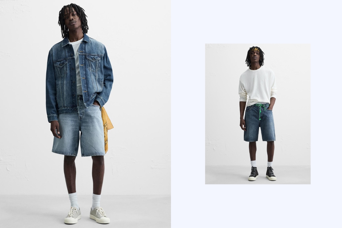 thương hiệu quần short nam zara