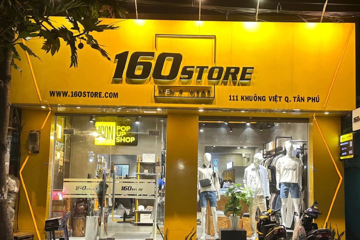 thương hiệu thời trang nam 160 store