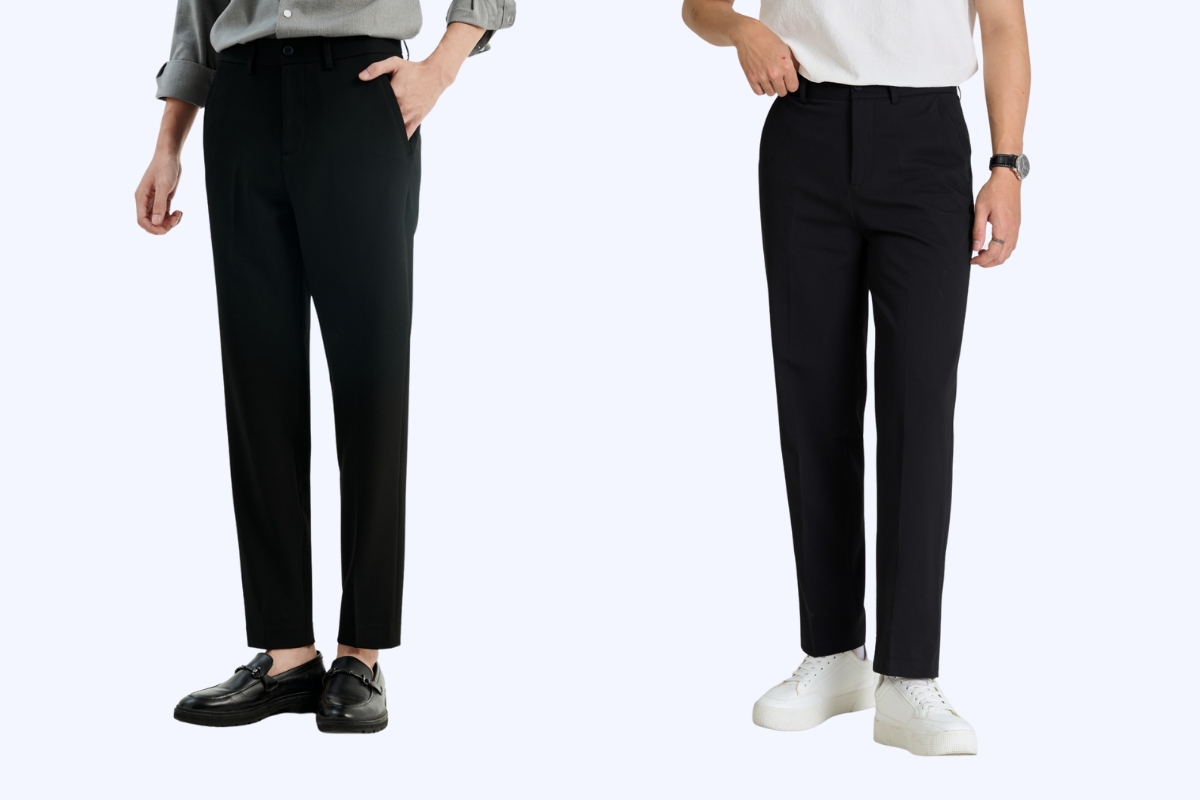 quần âu nam form slim fit
