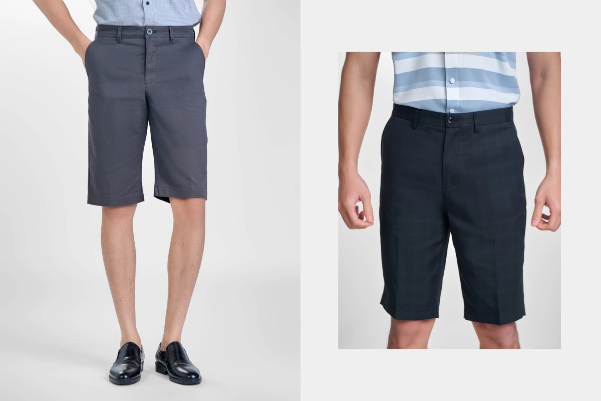quần short form slim