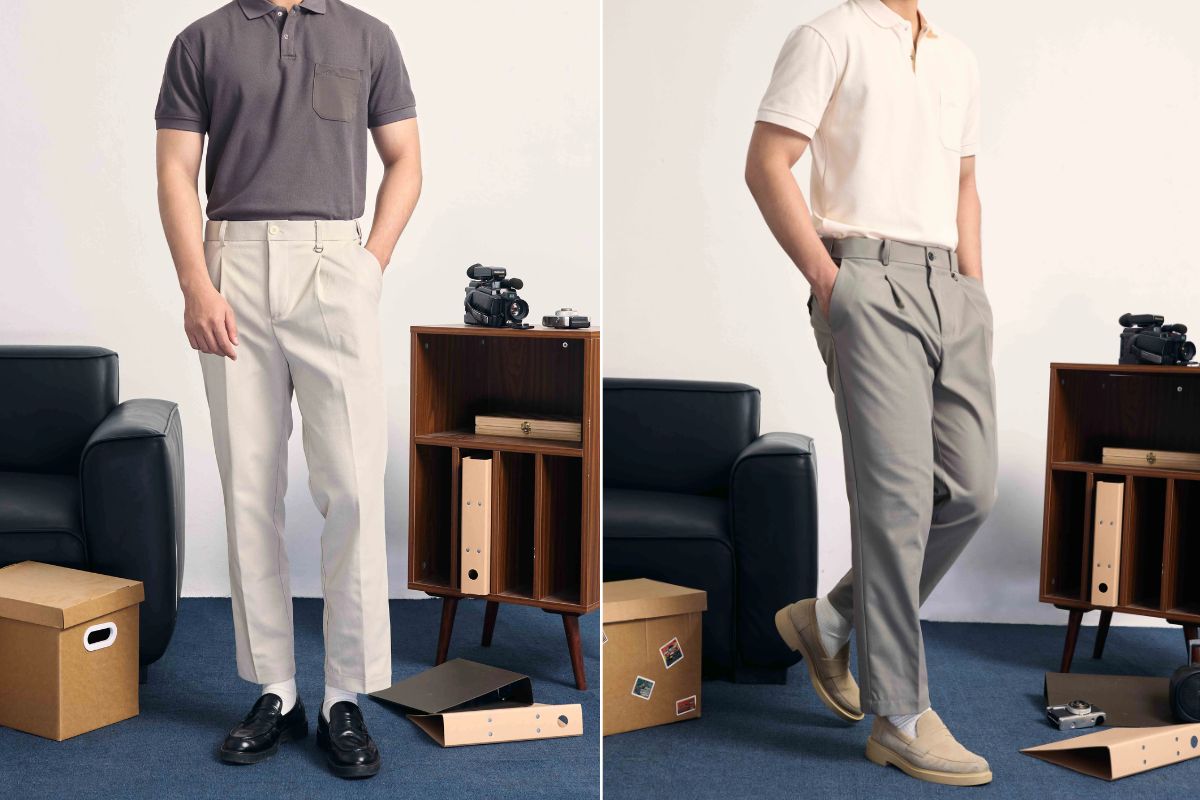 quần tây nam form straight cop