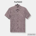 Áo sơ mi nam Trung niên tay ngắn PAPAGO vải Cotton 100% không pha - P23SNKN001 - Ảnh 9
