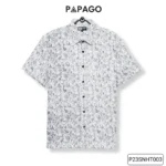 Áo sơ mi nam Trung niên tay ngắn PAPAGO vải Cotton 100% không pha - P23SNKN001 - Ảnh 10