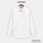 Áo sơ mi nam trung niên PAPAGO tay dài vải kate màu trơn - P23SDKT001 - Ảnh 15