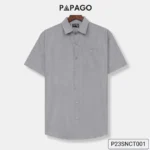 Áo sơ mi nam PAPAGO vải Oxford tay ngắn lai bầu - P24SNCT001 - Ảnh 11