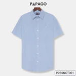 Áo sơ mi nam PAPAGO vải Oxford tay ngắn lai bầu - P24SNCT001 - Ảnh 12